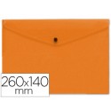 CARPETA BEAUTONE DOSSIER BROCHE POLIPROPILENO TAMAÑO SOBRE AMERICANO 26X14 CM NARANJA