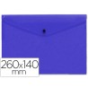 CARPETA BEAUTONE DOSSIER BROCHE POLIPROPILENO TAMAÑO SOBRE AMERICANO 26X14 CM AZUL