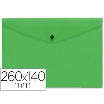 CARPETA BEAUTONE DOSSIER BROCHE POLIPROPILENO TAMAÑO SOBRE AMERICANO 26X14 CM VERDE