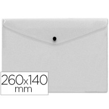 CARPETA BEAUTONE DOSSIER BROCHE POLIPROPILENO TAMAÑO SOBRE AMERICANO 26X14 CM TRANSPARENTE