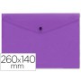 CARPETA BEAUTONE DOSSIER BROCHE POLIPROPILENO TAMAÑO SOBRE AMERICANO 26X14 CM VIOLETA