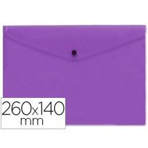 CARPETA BEAUTONE DOSSIER BROCHE POLIPROPILENO TAMAÑO SOBRE AMERICANO 26X14 CM VIOLETA