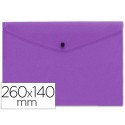 CARPETA BEAUTONE DOSSIER BROCHE POLIPROPILENO TAMAÑO SOBRE AMERICANO 26X14 CM VIOLETA