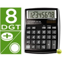 CALCULADORA CITIZEN SOBREMESA CDC-80 BKWB 8 DIGITOS NEGRA