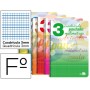 BLOC ESPIRAL LIDERPAPEL FOLIO WRITE TAPA CARTONCILLO 80H 70G CUADRICULADO PAUTADO 3MM CON MARGEN. CO