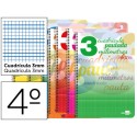 BLOC ESPIRAL LIDERPAPEL CUARTO WRITE TAPA CARTONCILLO 40H 70G CUADRICULADO PAUTADO 3MM CON MARGEN. C