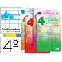 BLOC ESPIRAL LIDERPAPEL CUARTO WRITE TAPA CARTONCILLO 40H 70G CUADRICULADO PAUTADO 4MM. COLORES SURT