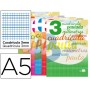 LIBRETA LIDERPAPEL WRITE A5 32 HOJAS 70G/M2 CUADRO PAUTADO 3MM CON MARGEN