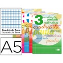 LIBRETA LIDERPAPEL WRITE A5 32 HOJAS 70G/M2 CUADRO PAUTADO 3MM CON MARGEN