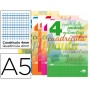 LIBRETA LIDERPAPEL WRITE A5 32 HOJAS 70G/M2 CUADRO PAUTADO 4MM CON MARGEN