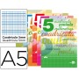 LIBRETA LIDERPAPEL WRITE A5 32 HOJAS 70G/M2 CUADRO PAUTADO 5MM CON MARGEN
