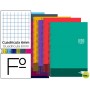 BLOC ESPIRAL LIDERPAPEL FOLIO DISCOVER TAPA CARTONCILLO 80 H80G CUADRO 6 MM CON MARGEN COLORES SURTI