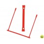 ENCUADERNADOR FASTENER Q-CONNECT PLASTICO D-CLIPS COLOR ROJO