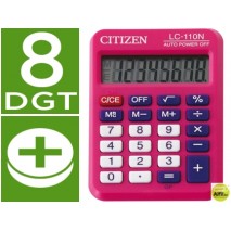 CALCULADORA CITIZEN BOLSILLO LC-110 8 DIGITOS ROSA