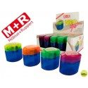 SACAPUNTAS MOR NEO LIGHT 2 USOS CON DEPOSITO -COLORES SURTIDOS