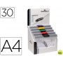 CARPETA SWINGCLIP DOSSIER PINZA LATERAL Y GIRATORIA DIN A4 CAPACIDAD 30H COLORES SURTIDOS