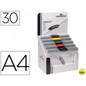 CARPETA SWINGCLIP DOSSIER PINZA LATERAL Y GIRATORIA DIN A4 CAPACIDAD 30H COLORES SURTIDOS