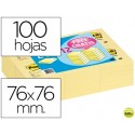 BLOC DE NOTAS ADHESIVAS QUITA Y PON POST-IT 76X76MM -PACK PROMOCIONAL 24+12