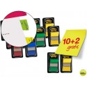 BANDERITAS SEPARADORAS COLORES SURTIDOS PACK PROMOCIONAL DE 10 BLISTERS + 2 DE OBSEQUIO