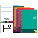 BLOC ESPIRAL LIDERPAPEL FOLIO DISCOVER TAPA CARTONCILLO 80 H80G PAUTA ESTRECHA 2,5MM CON MARGEN COLO