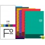 BLOC ESPIRAL LIDERPAPEL FOLIO DISCOVER TAPA CARTONCILLO 80 H80G LISO SIN MARGEN COLORES SURTIDOS