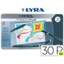 ROTULADOR LYRA HI-QUALITY CAJA METALICA 30 COLORES