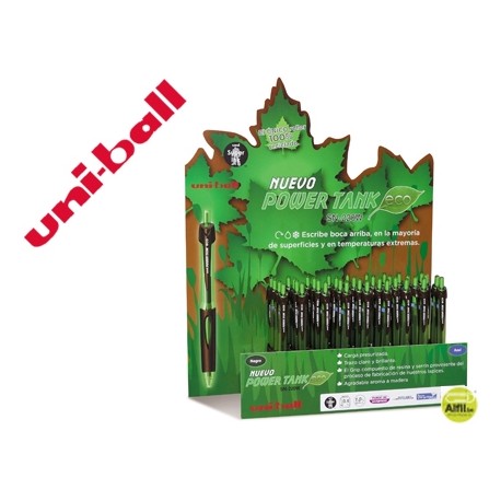 BOLIGRAFO UNI-BALL POWER TANK ECO RETRACTIL 1,0MM -COLORES SURTIDOS