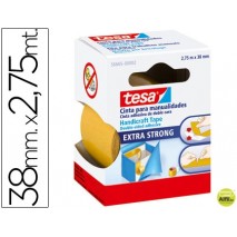CINTA DOBLE CARA TESA FILM MANUALIDADES 2,75MT X38MM