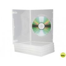 CAJA DVD Q-CONNECT TRANSPARENTE PACK DE 5 UNIDADES