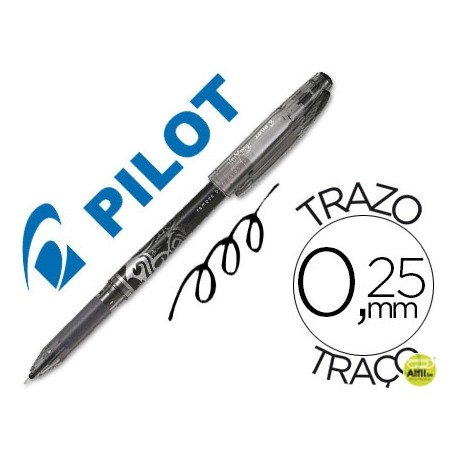 BOLIGRAFO PILOT FRIXION PUNTA DE AGUJA COLOR NEGRO