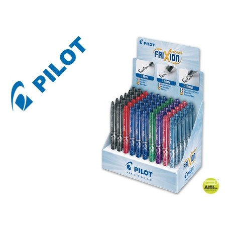 BOLIGRAFO PILOT FRIXION PUNTA DE AGUJA -EXPOSITOR COLORES SURTIDOS