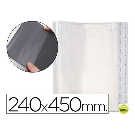 FORRALIBRO PP AJUSTABLE ADHESIVO 240X450MM -BLISTER