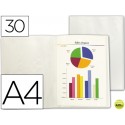 CARPETA BEAUTONE ESCAPARATE 47494 30 FUNDAS POLIPROPILENO TRASLUCIDA DIN A4 TRANSPARENTE FROSTY