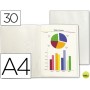 CARPETA BEAUTONE ESCAPARATE 47494 30 FUNDAS POLIPROPILENO TRASLUCIDA DIN A4 TRANSPARENTE FROSTY