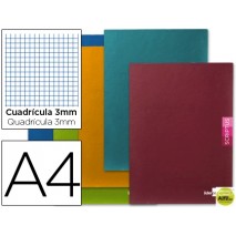 LIBRETA LIDERPAPEL SCRIPTUS A4 48 HOJAS 90G/M2 CUADRO 3MM CON MARGEN