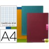 LIBRETA LIDERPAPEL SCRIPTUS A4 48 HOJAS 90G/M2 CUADRO 4MM CON MARGEN