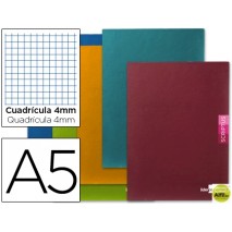 LIBRETA LIDERPAPEL SCRIPTUS A5PLUS 48 HOJ.90G/M2 CUADRO 4MM CON MARGEN