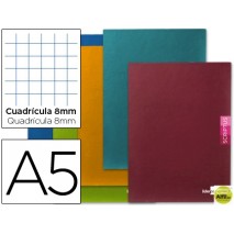 LIBRETA LIDERPAPEL SCRIPTUS A5 48 HOJAS 90G/M2 CUADRO 8MM CON MARGEN