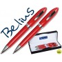JUEGO BELIUS BOLIGRAFO Y PORTAMINAS 2049 ROJO MALAGA -EN ESTUCHE