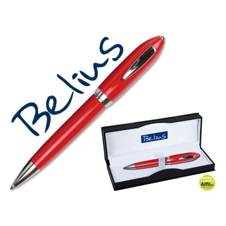 BOLIGRAFO BELIUS 2049 ROJO MALAGA -EN ESTUCHE