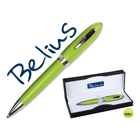 BOLIGRAFO BELIUS 2049 VERDE MALAGA -EN ESTUCHE