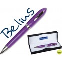 BOLIGRAFO BELIUS 2049 VIOLETA MALAGA -EN ESTUCHE