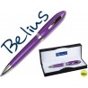 BOLIGRAFO BELIUS 2049 VIOLETA MALAGA -EN ESTUCHE