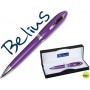 BOLIGRAFO BELIUS 2049 VIOLETA MALAGA -EN ESTUCHE