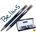 JUEGO BELIUS BOLIGRAFO Y PORTAMINAS 2052 AZUL LISBOA - EN ESTUCHE