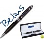 BOLIGRAFO BELIUS 2065 NEGRO FLORENCIA -EN ESTUCHE