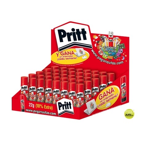 PEGAMENTO PRITT EN BARRA 20 GR UNIDAD -PROMO 35+5+6 COLA BLANCA 40 GRS