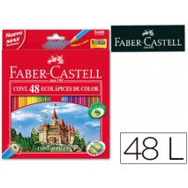 LAPICES DE COLORES FABER-CASTELL C/48 COLORES HEXAGONAL MADERA REFORESTADA