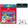 LAPICES DE COLORES FABER-CASTELL ACUARELABLES C/ 24 SURTIDOS