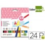 ROTULADOR LIDERPAPEL JUMBO CAJA 24 COLORES
